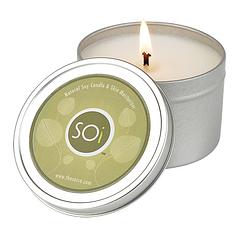 Soy candle travel tin